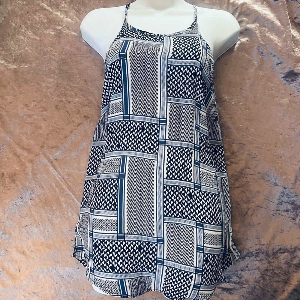 Cotton On Sheer Trapeze Geometric Print Small